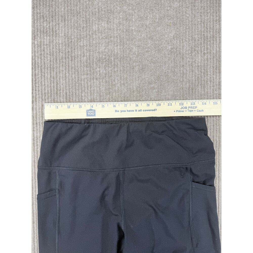 Reebok Black High Waisted Leggings with Side Pockets Size Large - Picture 4 of 5